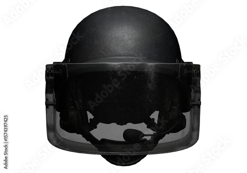 Cuadro en lienzo Police helmet protection
