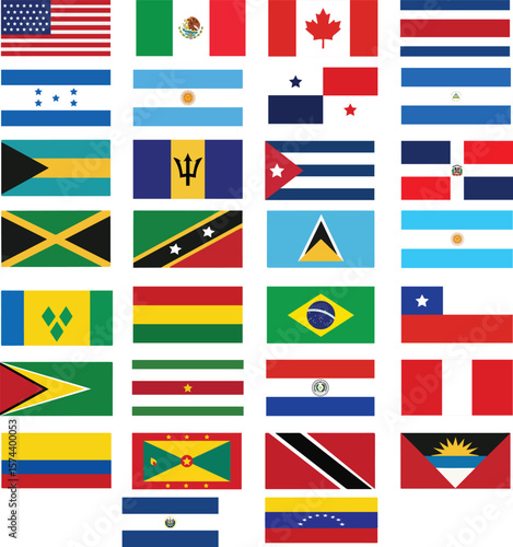 amercian country flags