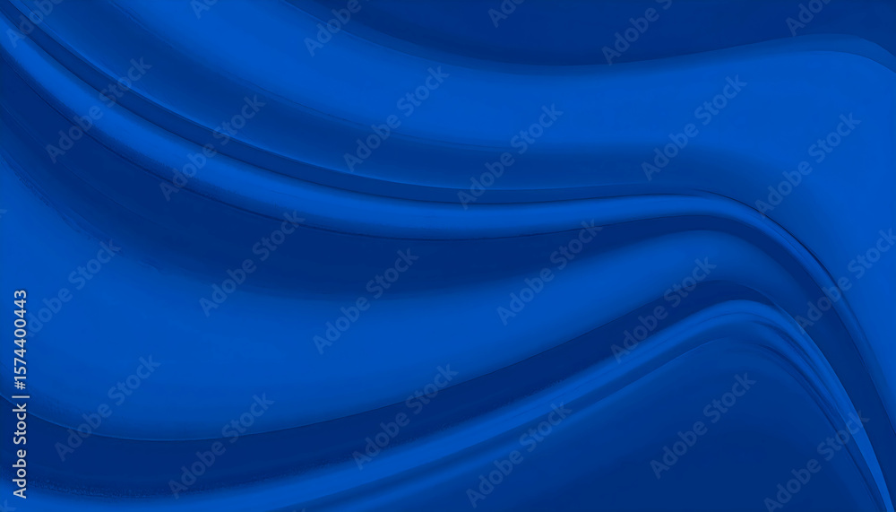 Naklejka premium Blue Silk Waves Abstract Background.