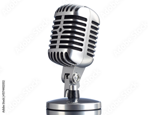 Black studio Microphone. Modern mic 