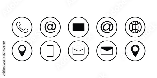 Cat Illustration with Phone Name Website Address and Location Icons on transparent background Ideal for business cards websites and promotional materials offering easy integration into