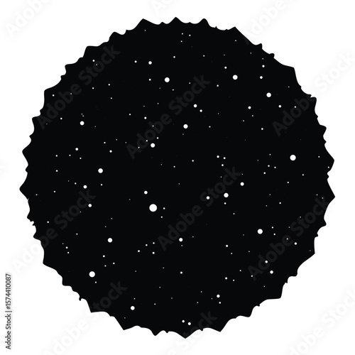 Psychologist element isolated dark matter on white background