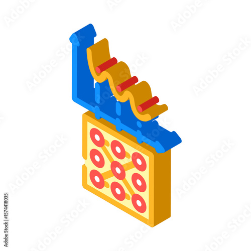 annealing hardware quantum computer isometric icon vector illustration