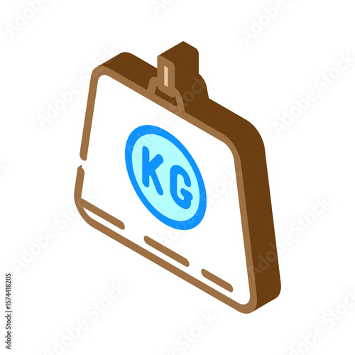 heavy duty isometric icon vector illustration