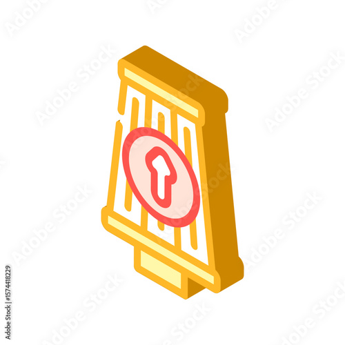 high performance filters isometric icon vector illustration