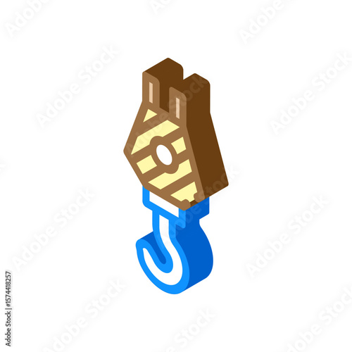 high load capacity isometric icon vector illustration