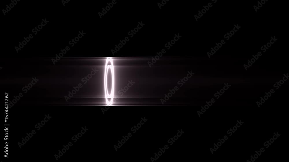 Digitaler Datenstrom & hell leuchtende Kreise – Hightech, Industrie 4.0, schnelles Internet & smarte Technologie für Zukunft, Netzwerk, Produktion & Innovation
