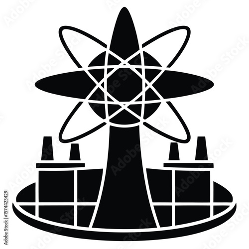 Psychologist element isolated fusion reactor on white background