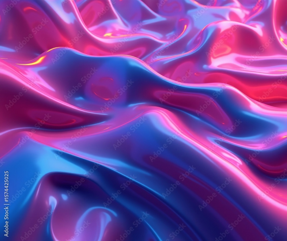 Fototapeta premium Abstract Pink and Blue Liquid Flowing Texture image