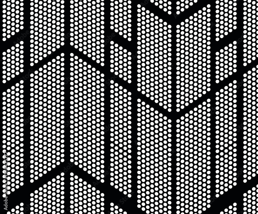 stock photo geometry abstract seamless pattern on black, circle dot pattern divided with squares and triangle stock photo geometry abstract seamless pattern on black, circle dot pattern divided with squares and triangle