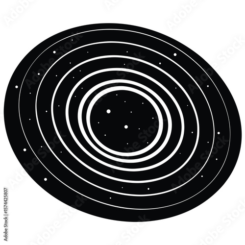 Psychologist element isolated gravitational waves on white background