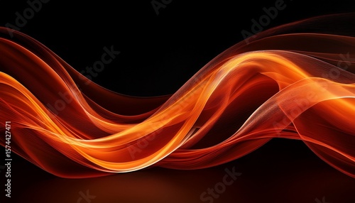 a vibrant wave of orange and red flames creating a dynamic flow of energy and warmth perfect for creative backgrounds