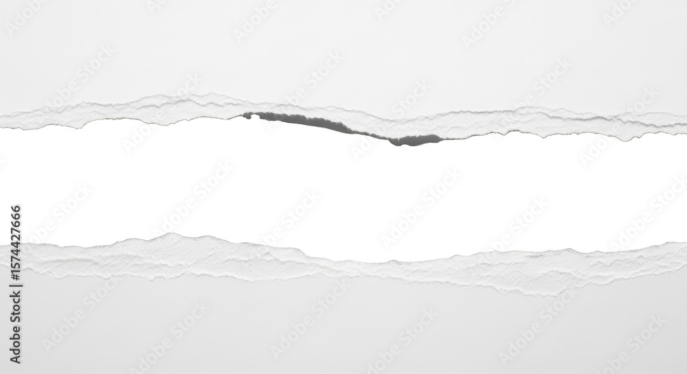 Obraz premium Torn Paper With Black Background