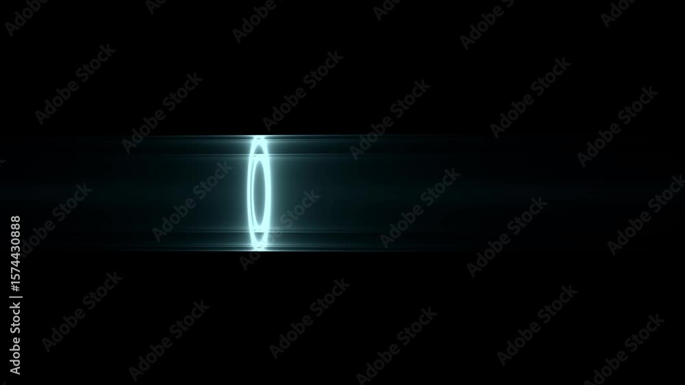 Digitaler Datenstrom & grün leuchtende Kreise – Hightech, Industrie 4.0, schnelles Internet & smarte Technologie für Zukunft, Netzwerk, Produktion & Innovation
