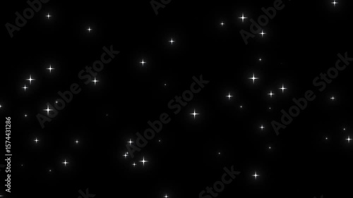 キラキラ光る光のエフェクト背景動画