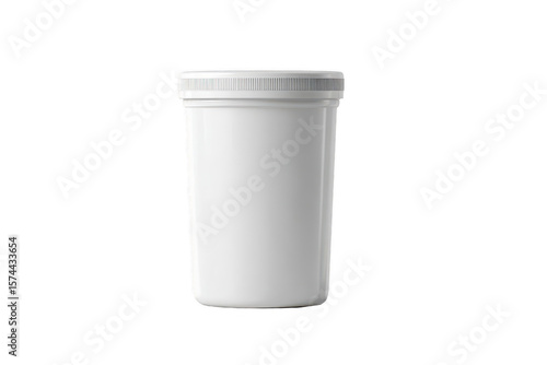 Wallpaper Mural Empty white plastic jar with lid (2) Torontodigital.ca