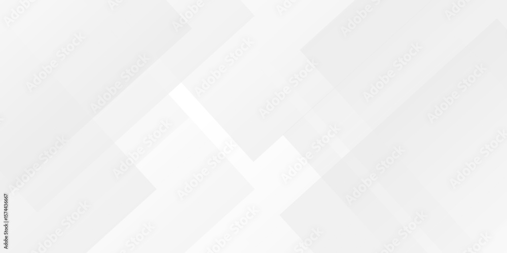 Obraz premium White and gray overlap triangle geometric technology pattern. minimal rectangle randomly arranged white lines transparent web square background layers. overlapping presentation design.