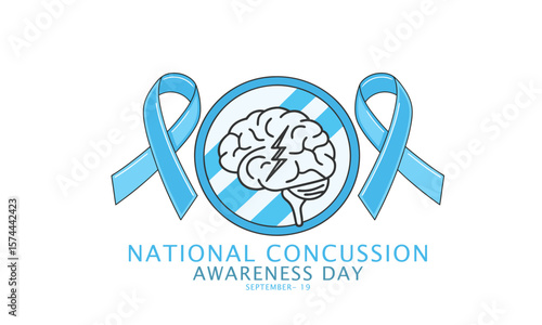 National Concussion Awareness Day. Concussion concept Design.