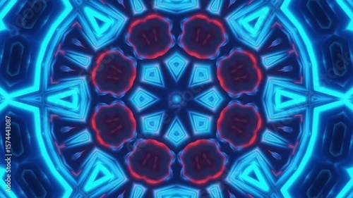 blue and red abstract