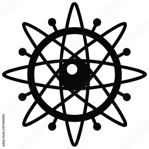 Psychologist element isolated particle accelerator on white background