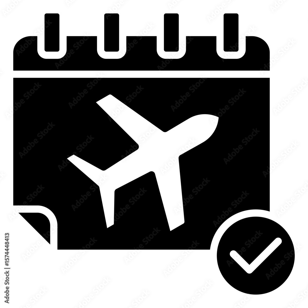 Fototapeta premium Itinerary Icon