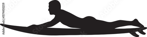 Surfing silhouette