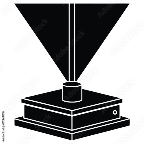 Psychologist element isolated spectrometer on white background