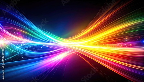 Abstract vibrant energy flow