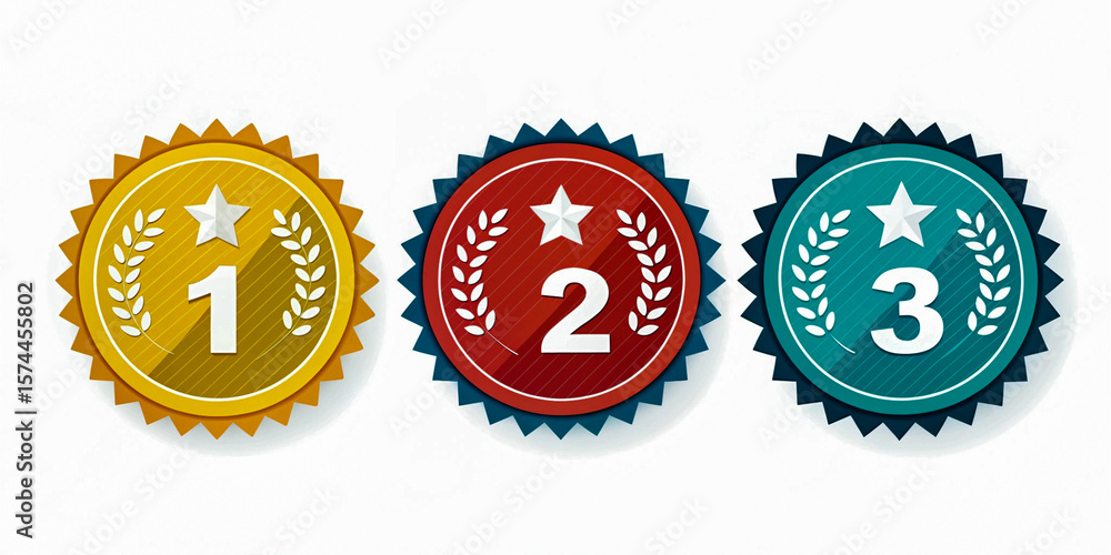 Ranked to Shine – 1st to 3rd Place Ribbons Ranked to Shine – 1st to 3rd Place Ribbons