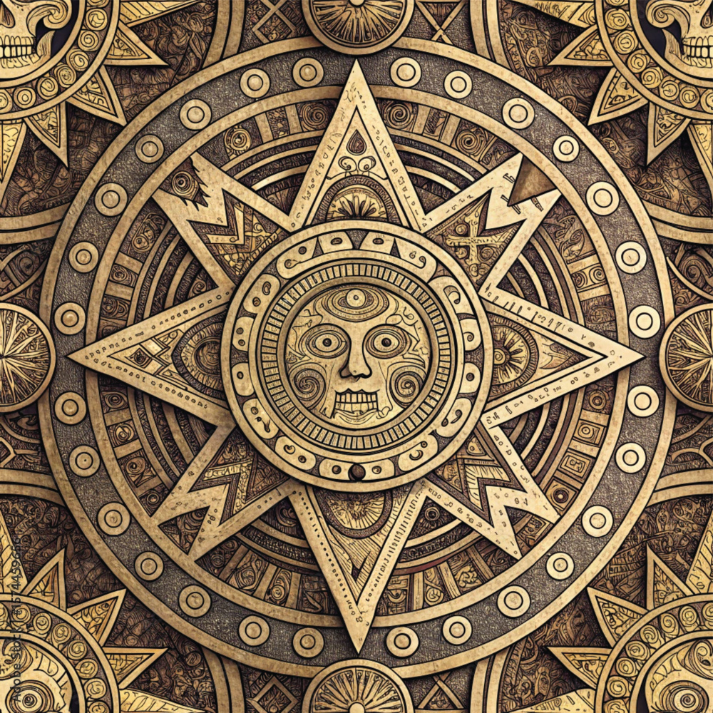 Fototapeta premium seamless pattern of indian
