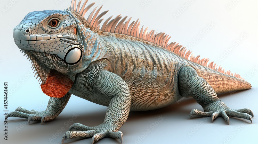 Obraz premium Large iguana, detailed