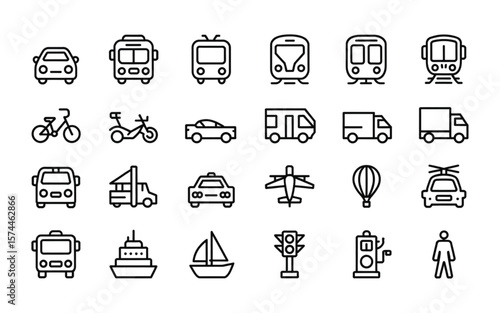 travel  icon set