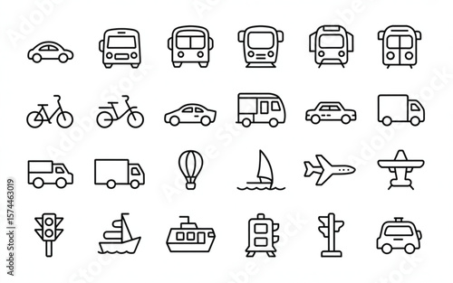 travel icon set