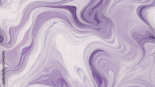 Swirling lavender and white marbled texture background for creative design projects