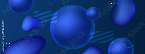 Abstract blue 3D shapes and lines suitable for modern design projects, tech backgrounds, digital art, web banners, and futuristic presentations.