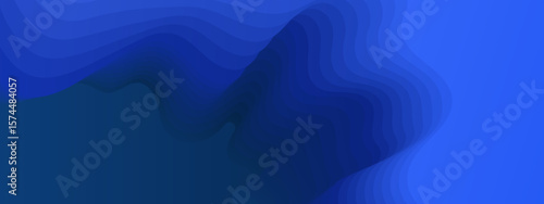 Abstract blue wavy layered shapes suitable for background designs, web graphics, modern art concepts, digital presentations, and artistic projects.