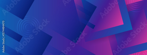Overlapping blue and purple geometric shapes suitable for background, design projects, web graphics, abstract concepts, and contemporary themes.