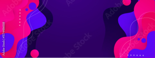 Abstract fluid shape design in pink, purple, and dark purple colors, suitable for backgrounds, covers, posters, and presentations in various designs.