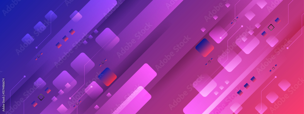 Naklejka premium Abstract purple and pink geometric design suitable for backgrounds, textile prints, packaging, and modern graphic design projects.
