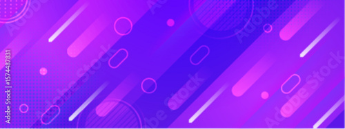 Abstract purple background with geometric shapes suitable for modern, trendy designs, tech presentations, or artistic digital projects needing a vibrant backdrop.