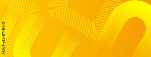 Abstract yellow background with curved lines suitable for web design, social media graphics, poster design, and vibrant backgrounds.