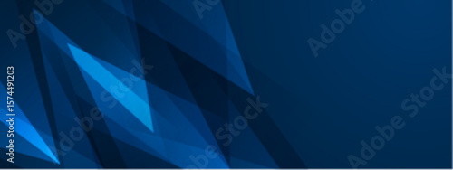 Abstract blue overlapping triangles create a dynamic pattern suitable for backgrounds, banners, posters, and digital designs with a modern aesthetic.