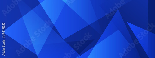 Overlapping blue triangles create an abstract design suitable for geometric backgrounds, tech themes, and modern graphic projects.
