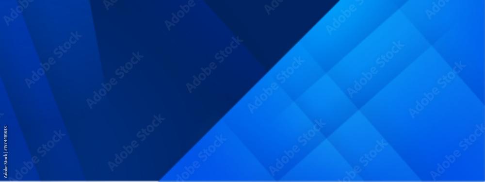 Fototapeta premium Blue geometric shapes abstract design, suitable for graphic design projects, backgrounds, web design, and contemporary art concepts. Great for digital creations.