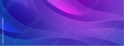 Abstract purple blue wavy lines, suitable for backgrounds, graphic designs, cover art, and modern artistic projects with a sleek aesthetic.