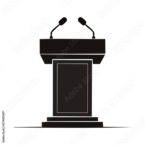 microphone on a podium