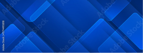 Overlapping blue rectangles in abstract design suitable for backgrounds, banners, graphic design projects, and modern art concepts.