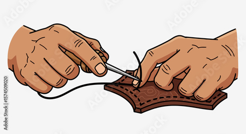 Hand Sewing Leather: Craftsmanship and Precision
