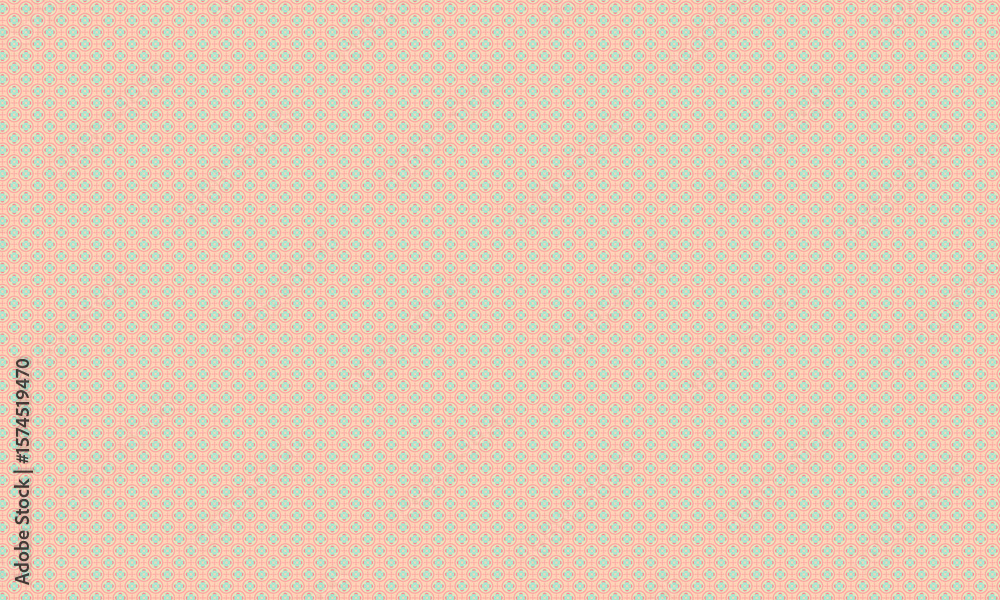 Obraz premium Colorful Seamless Circles Pattern with Radial Geometric Motifs