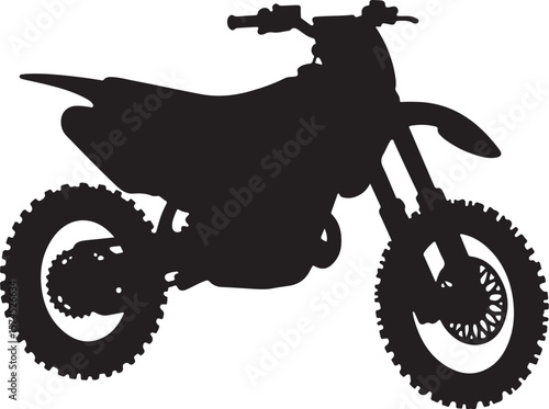 Motorbike Silhouette for Off-Road Racing Design